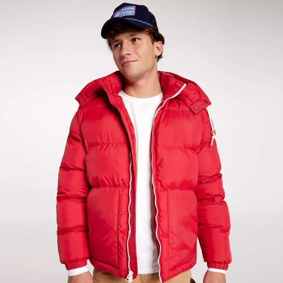 Alpine Design Puffer Jacket Men XL Crimson 1962 Retro Removable‎ Hood $128 NEW - Picture 2 of 11